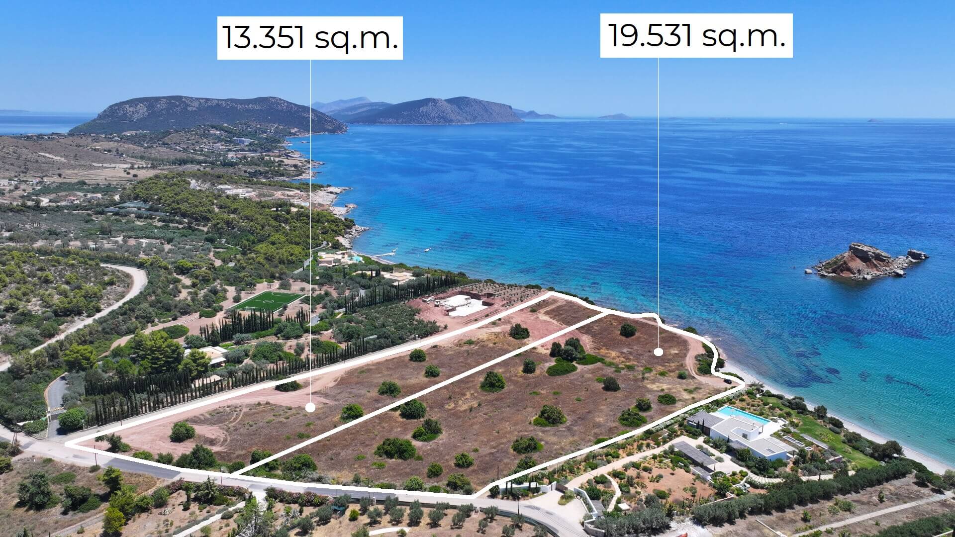 AKTI Estate, Location